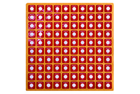 強(qiáng)力背膠變色測(cè)溫貼-HQS系列 | 12×12㎜